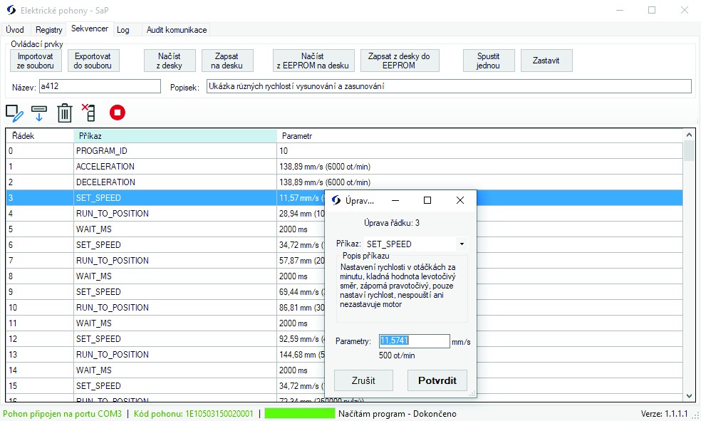 Electric Drive Control Software project screenshot
